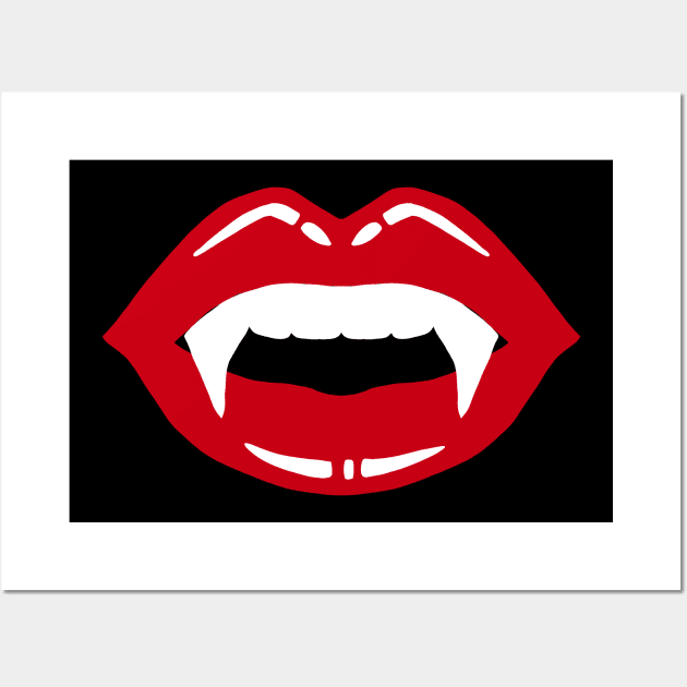 Vampire teeth Wall Art by SHMITEnZ